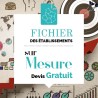 Liste d'établissements sur-mesure créée selon vos besoins